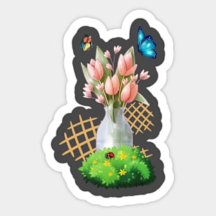 Flower of the vase Sticker